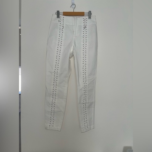 ALC Kingsley Pants White lace up western cowgirl trouser cowboy carter 8 - Picture 4 of 11